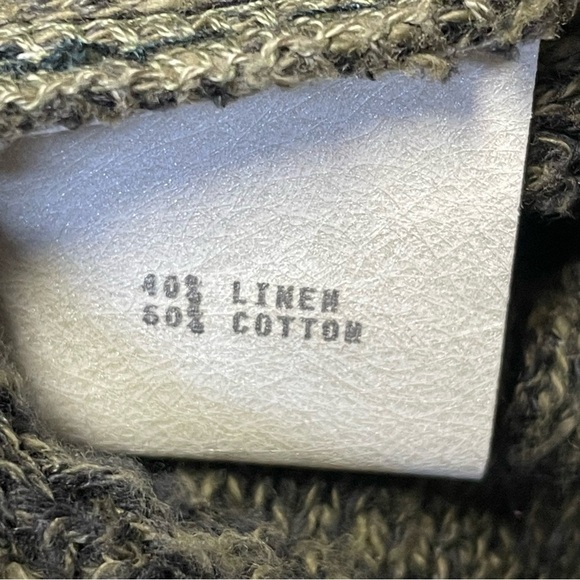 VTG Naturals By COOGI Australia Earth Tone 3D Knit Sweater Linen Cotton Cardigan - Picture 9 of 13